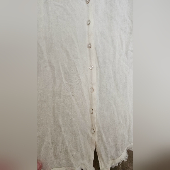 FREE PEOPLE Olivia Smocked Top vanilla cream. Size Small - Picture 15 of 16